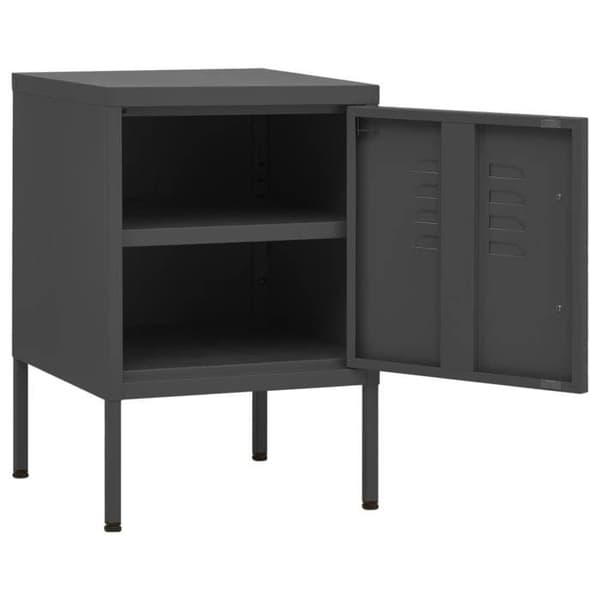 Maison Exclusive - Natbord Anthracit 35x35x51 cm Stål