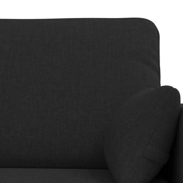 Maison Exclusive - 2-delars soffgrupp i svart tyg
