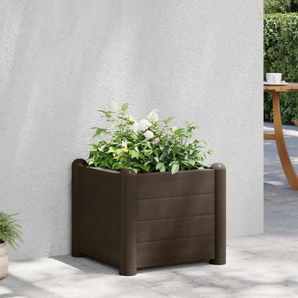 Maison Exclusive - Kohotettu puutarhavuode PP Moka 43x43x35 cm