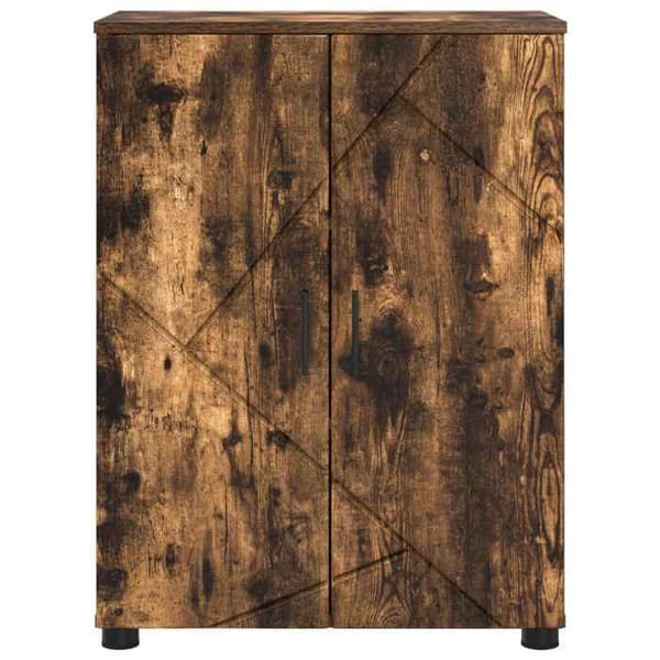 Maison Exclusive - Badrumsskåp Ek rökig 60 x 35 x 80 cm Rökt ek