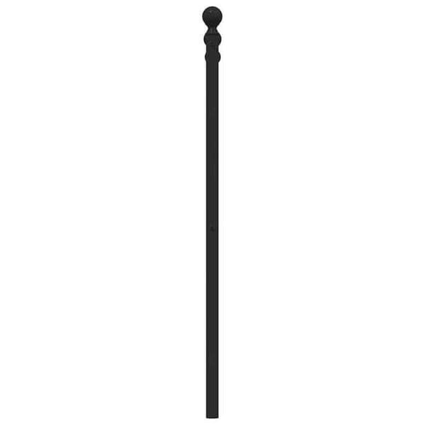 Hovedgærde - EKSKLUSIV HUS - 140 cm - Pulverlakeret stål - Sort - Klassisk Svart