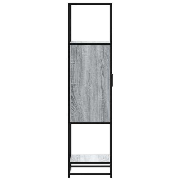 Maison Exclusive - Buffé hög sonoma grå 35,5x35x139 cm ingenjörsträ metall