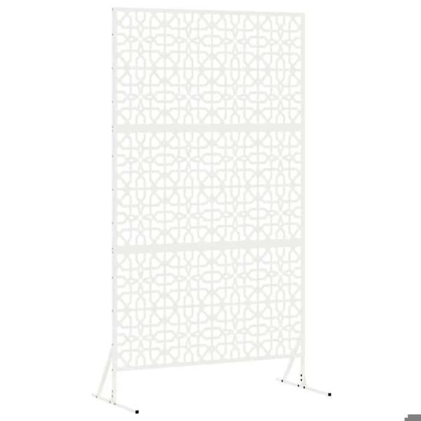 Maison Exclusive - Integritetsskärm 100 x 50 x 180 cm Vit Stål