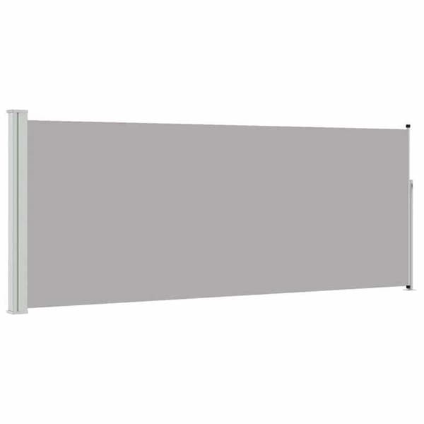 Maison Exclusive - Vetäytyvä sivuvarjo 117x314 cm Harmaa