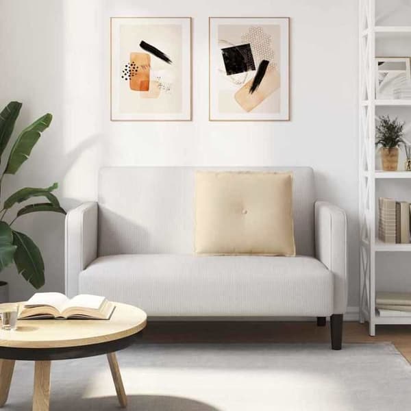 Selkätyyny - MAISON EXCLUSIVE - 60 x 50 cm - Kermainen - Mikrokuosi - Polyesteritäyte Grädde