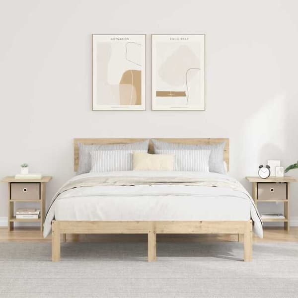 Maison Exclusive - Natbord 2 dele Sonoma Eg 41 x 40 x 45 cm