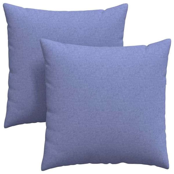 Soffkuddar - EXKLUSIVT HEM - 80 x 80 cm - 2-pack - Denimblå - Avtagbara fodral denim blå