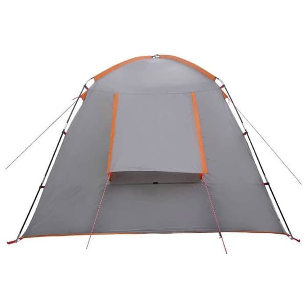 Maison Exclusive - Telt Hytte Grå og orange 300 x 210 x 156 cm Polyester