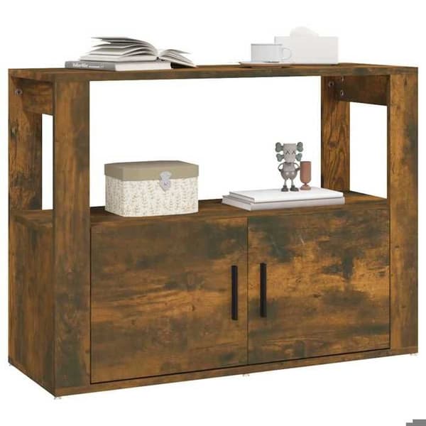 Maison Exclusive - Buffet Røget Eg 80x30x60 cm Ingeniørtræ Rökt ek