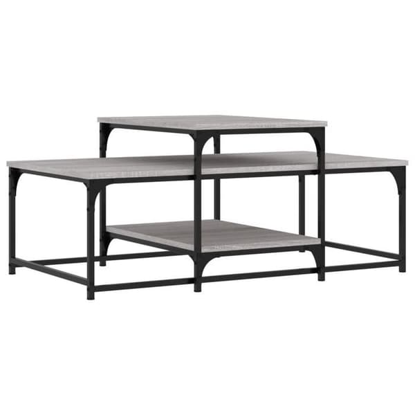 Maison Exclusive - Soffbord sonoma grå 102x60x45 cm ingenjörsträ sonoma grå