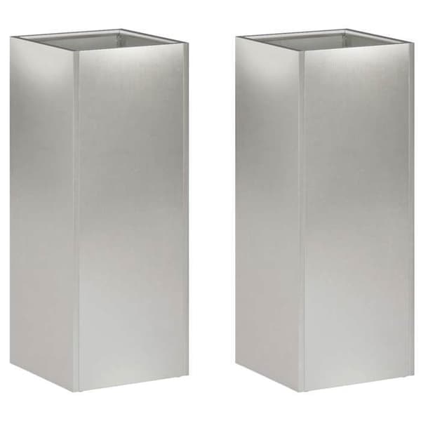 Maison Exclusive - Havekrukke 2 stk Sølv 20 x 20 x 40 cm Silver