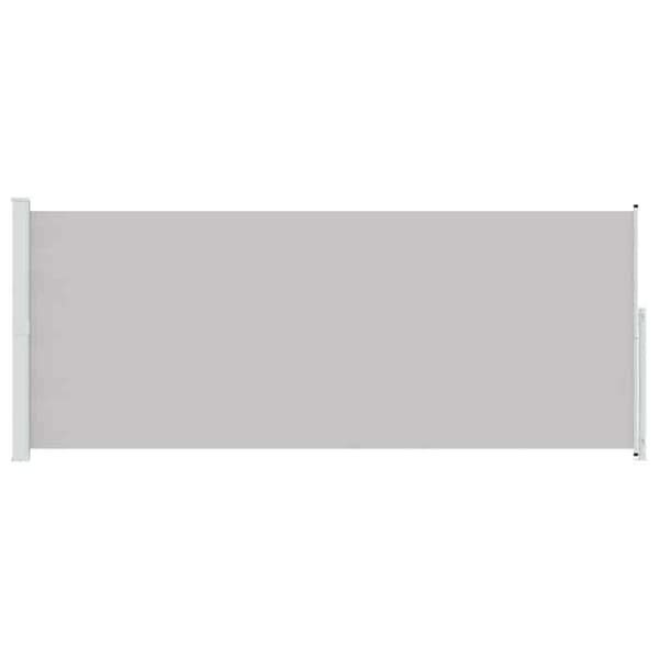 Sidebutik - EKSKLUSIV HUS - 200x514 cm - Sammenklappelig - UV-bestandig polyester - Automatisk tilbageføringsfunktion Grå