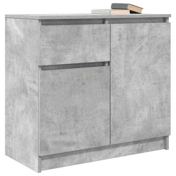 Maison Exclusive - Buffé med grå betonglåda 71x35x65 cm ingenjörsträ