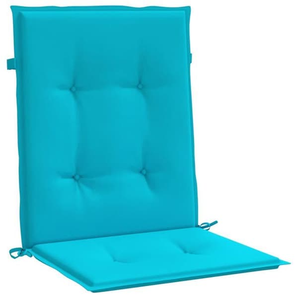 Maison Exclusive - Stolar med låg ryggstöd, 6-pack, turkos tyg