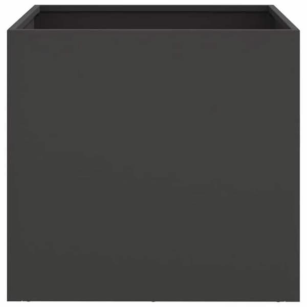 Jardinière - MAISON EXCLUSIVE - 42x40x39 cm - Koldvalset stål - Sort - Rektangulær Svart
