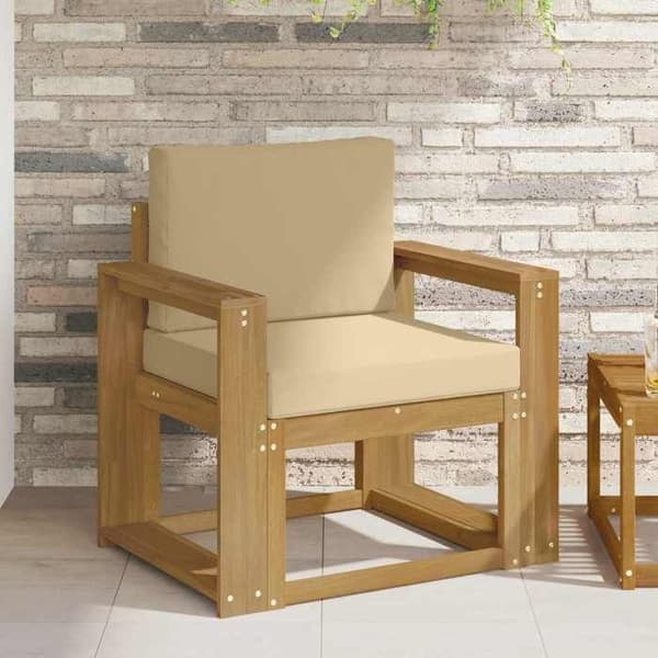Maison Exclusive - Valkoinen ja beige polyesterista valmistettu ulkokaluste