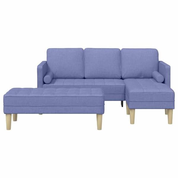 Modulär soffa - EXKLUSIV HEM - 2-delat set - Denimblå - Modulära sektioner - Robust träram denim blå