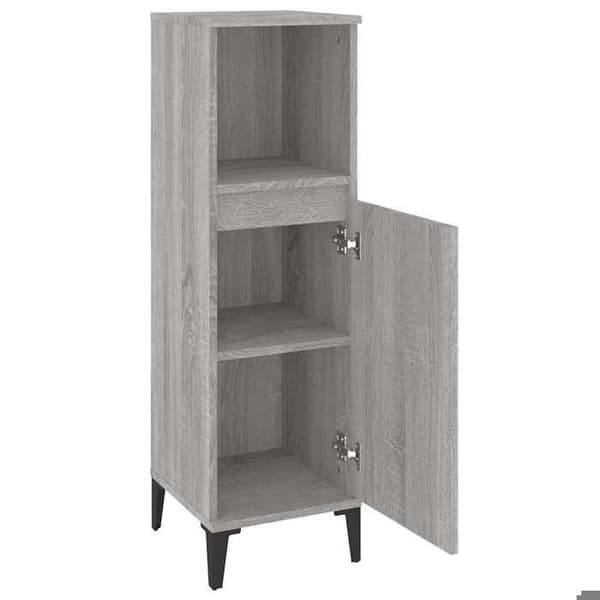 Maison Exclusive - Badeværelsesskab sonoma grå 30x30x100 cm