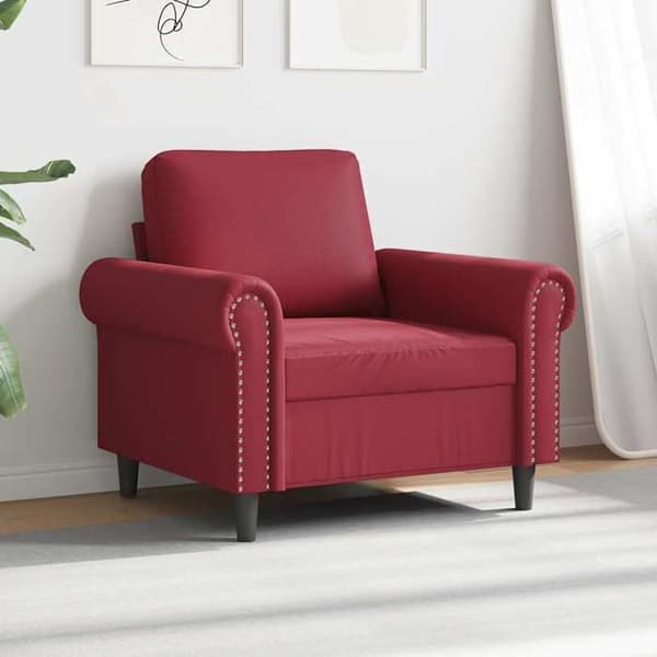 Maison Exclusive - Rød bordeaux Stol 60 cm Simililæder