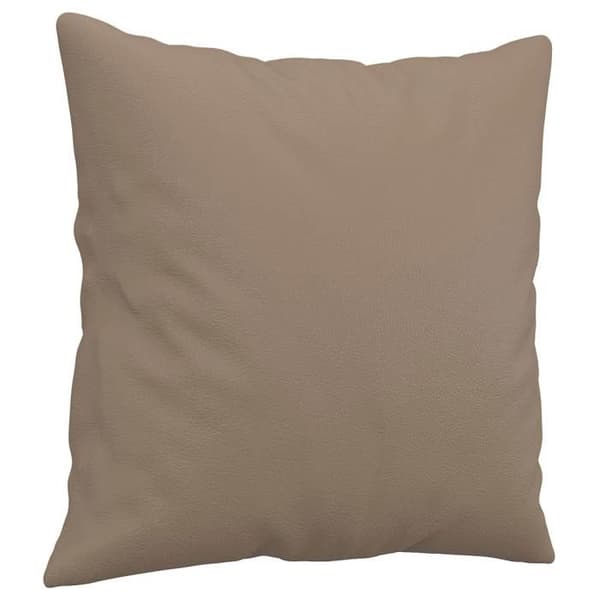 Maison Exclusive - Sæt af 2 sofaer med cappuccino puder i kunstlæder Cappuccino