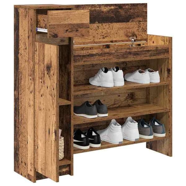 Maison Exclusive - Skoskab 100,5 x 28 x 100 cm Ingeniørtræ