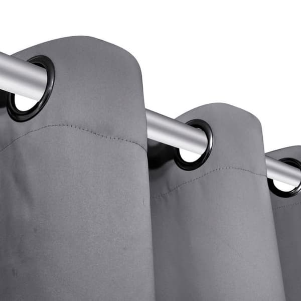 Valoeste - Maison Exclusive - Metalliset silmukat - 135 x 175 cm - Harmaa Grå