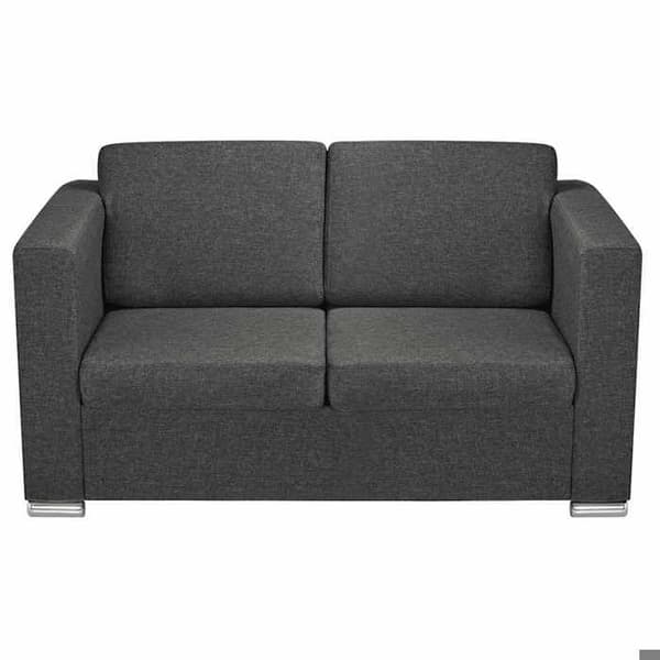 Maison Exclusive - Sæt af to sofaer Mørkegrå Stof Mörkgrå