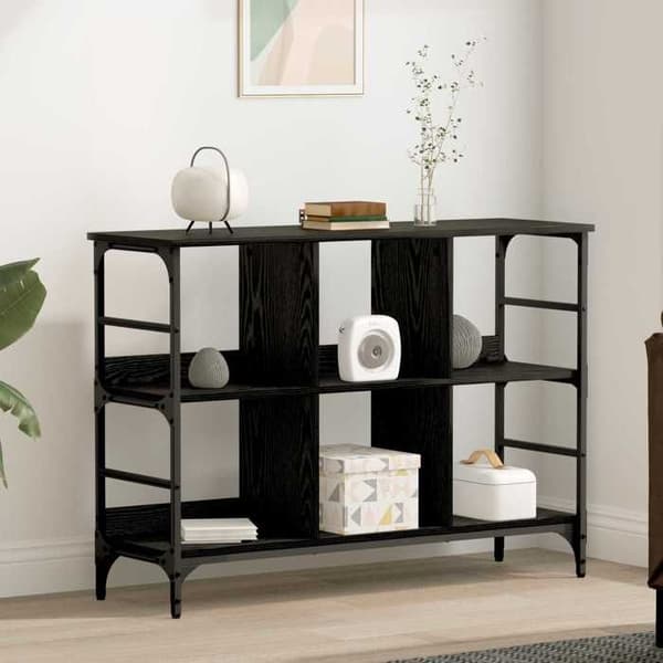 Maison Exclusive - Buffé Ek svart 102 x 32 x 73,5 cm