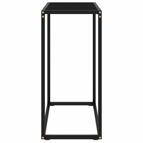 Maison Exclusive - Konsolbord Svart 60x35x75 cm Härdat glas Svart