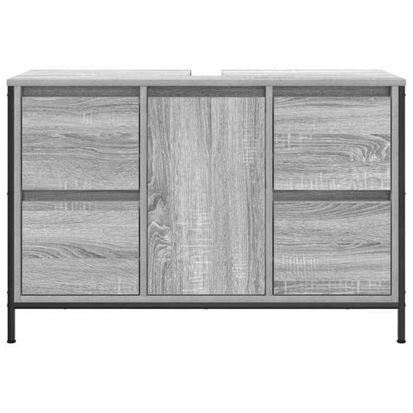 Maison Exclusive - Underskabs møbel med skuffer sonoma grå 90x34,5x60cm