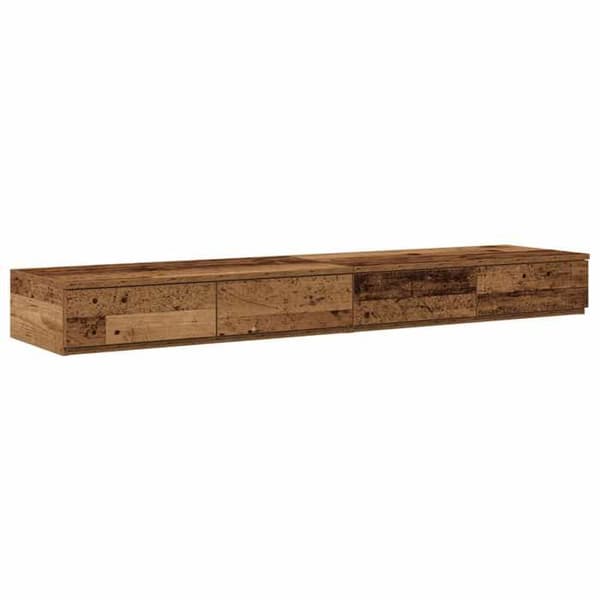 Sengekufferter - EKSKLUSIV HUS - 140 x 36,5 x 16,5 cm - Spånplader - Trykåbning - Brun