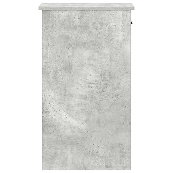 Maison Exclusive - Datorställ med betonggrå låda 35x45x77 cm