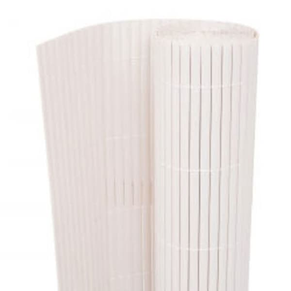 Maison Exclusive - Dobbelt-sidet havehegn 110x300 cm Hvid Vit