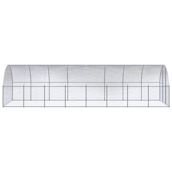 Maison Exclusive - Ulkokanala 3x8x2 m Galvanoitu teräs silver-