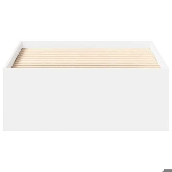 Maison Exclusive - Sengestel uden madras hvid 75x190 cm Vit