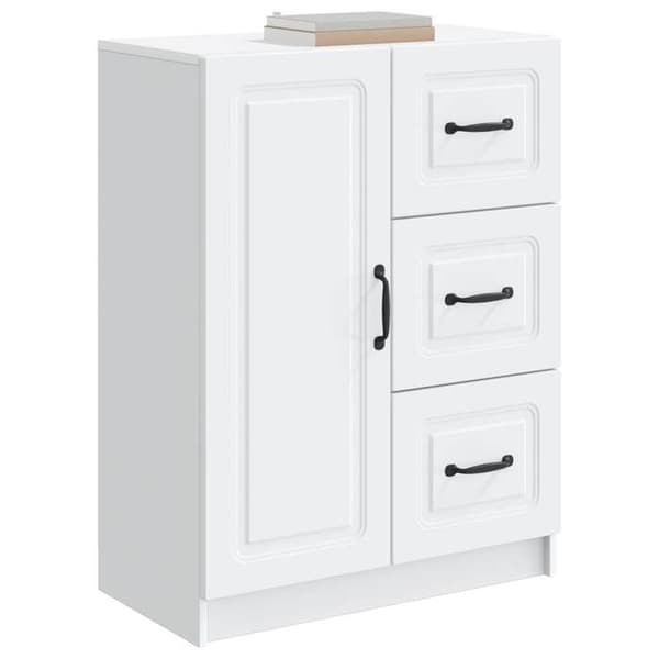 Maison Exclusive - Buffé Vit 66 x 34,5 x 87 cm Ingenjörsträ