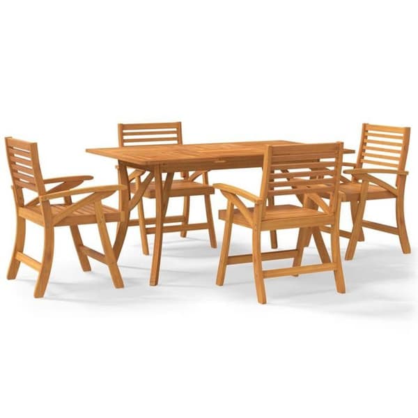 Maison Exclusive - Trädgårdsset 5 delar i solid akaciaträ