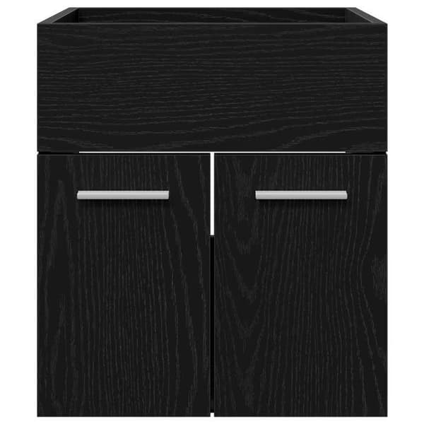 Maison Exclusive - Vaskeskab Sort eg 41 x 38,5 x 46 cm Ingeniørtræ