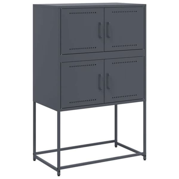 Maison Exclusive - Buffé antracit 68,5x38,5x107 cm stål