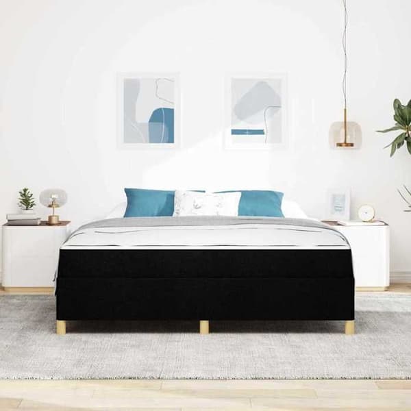 Maison Exclusive - Sängram Svart 180 x 200 cm tyg