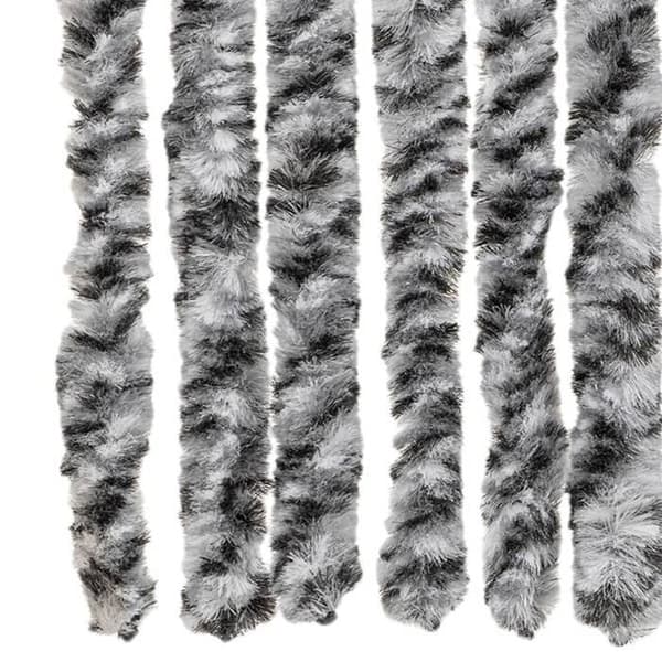 Maison Exclusive - Harmaa ja musta-valkoinen hyttysverkko 100x220 cm chenille