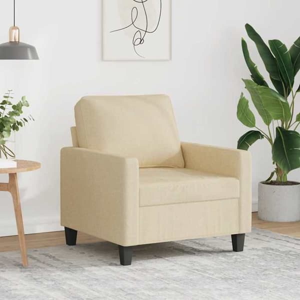 Maison Exclusive - Kermainen nojatuoli 60 cm kangas Grädde