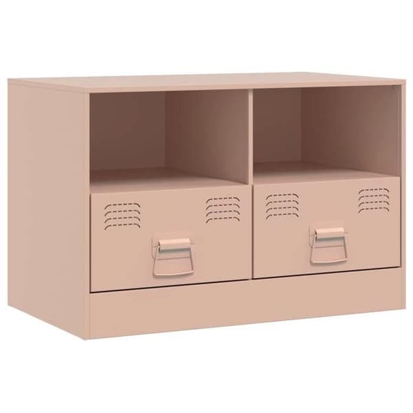 Maison Exclusive - TV-møbel rosa 67x39x44 cm stål rosa