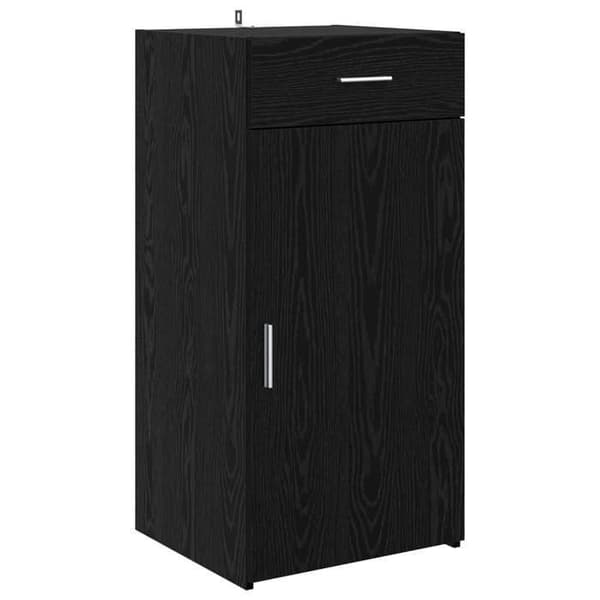 Maison Exclusive - Buffet Sort egetræ 45 x 42,5 x 93 cm Ingeniørtræ svart ek