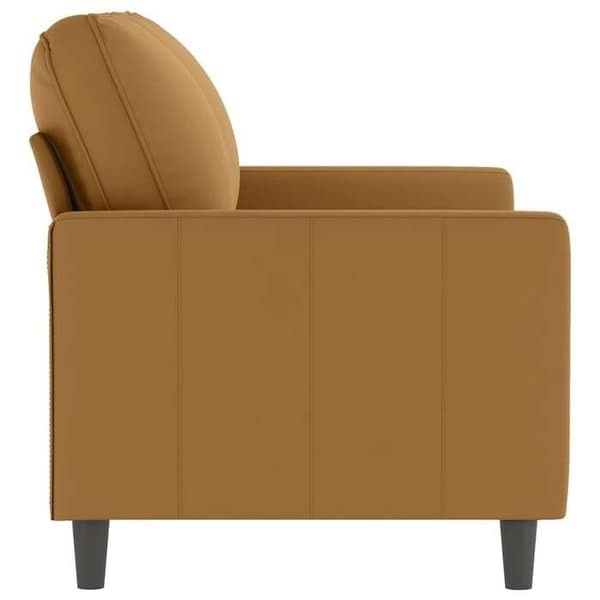 Maison Exclusive - 2-paikkainen sohva, ruskea, 120 cm, sametti