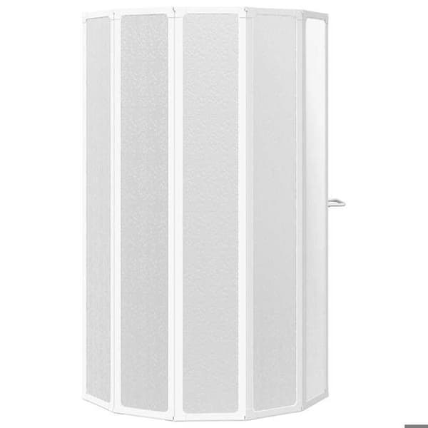 Maison Exclusive - Badekar med 7 paneler og håndklædeholder 140 x 168 cm