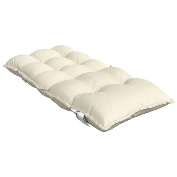 Maison Exclusive - Stolar med låg ryggstöd, 4-pack, krämfärgad Oxford-tyg