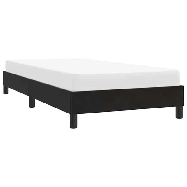 Maison Exclusive - Sengestel uden madras sort 80x210 cm fløjl Svart