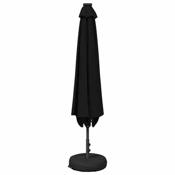 Exklusiv Maison - Trädgårdsparasol med LED-lampor och bas 2 x 3 m Polyester