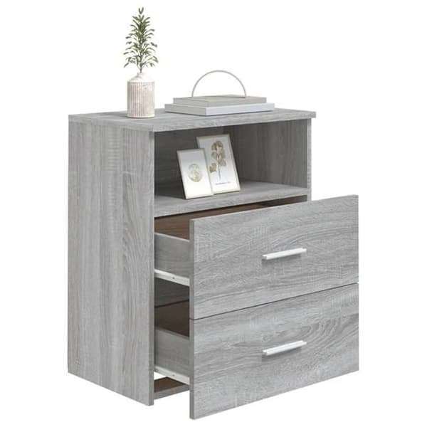 Maison Exclusive - Sonoma harmaa yöpöytä 50x32x60 cm sonoma grå